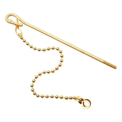 Plumb Pak Lift Wire and Chain Gold Brass For Universal