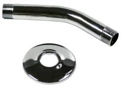 Plumb Pak Polished Chrome Metal Shower Arm and Flange