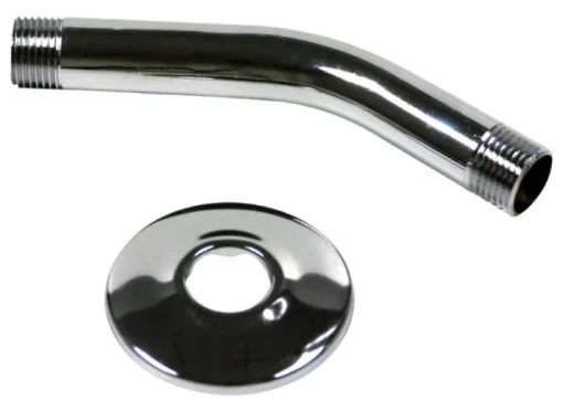 Plumb Pak Polished Chrome Metal Shower Arm and Flange