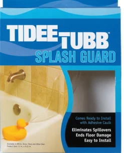 Plumb Pak Tidee-Tubb Ultra Clear Plastic Splash Guard 9.3 L x 11 H in. for Eliminates Spillovers
