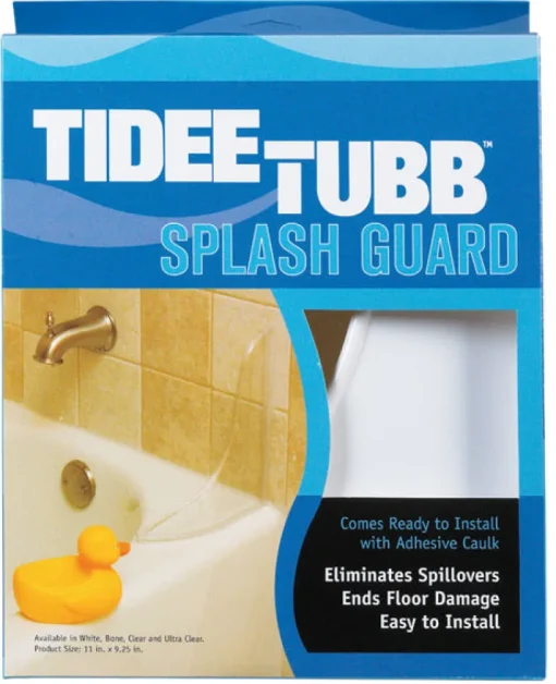 Plumb Pak Tidee-Tubb White Plastic Splash Guard