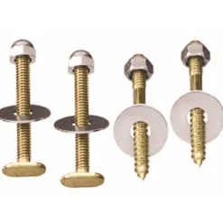 Plumb Pak Toilet Bolt and Screw Set Chrome Plated Brass