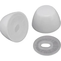Plumb Pak Toilet Bolt Caps White Plastic For Universal