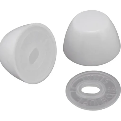 Plumb Pak Toilet Bolt Caps White Plastic For Universal