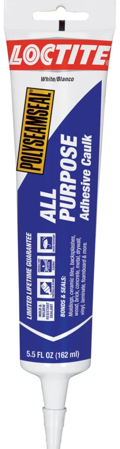 Polyseamseal 2139006 5.5 Oz White All Purpose Adhesive Caulk