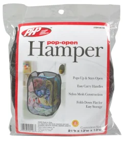 POP UP LNDY HAMPER BLACK