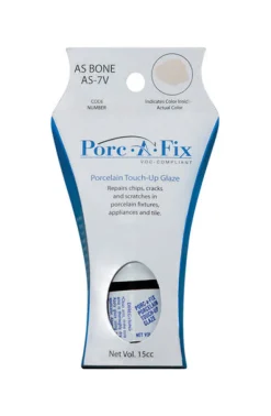 Porc-A-Fix Bone Porcelain Sheen Touch-Up Glaze 15 cc to Repairs Scratches/Small Cracks