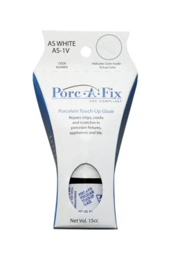 Porc-A-Fix White Porcelain Touch-Up Glaze Kit for American Standard 15 cc Bottle