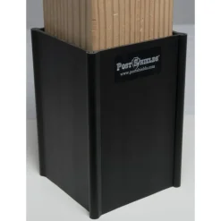 Post Shields Inc. 6 in. H x 4 in. W x 4 in. L Plastic Black Fence Post Protection (Pack of 10)