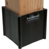 Post Shields Inc. 4 in. H x 4 in. W x 4 in. L Plastic Brown Fence Post Protection (Pack of 10)