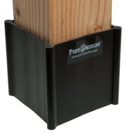 Post Shields Inc. 4 in. H x 4 in. W x 4 in. L Plastic Brown Fence Post Protection (Pack of 10)