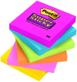 Post-it 3 in. W X 3 in. L Assorted Sticky Notes 1 pad