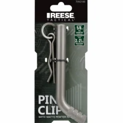 Power Pin & Clip, Pewter, 5/8-In.