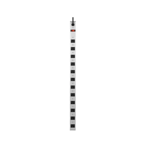 POWER STRIP 12 OUT SLVR