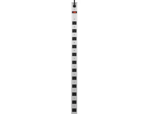 POWER STRIP 12 OUT SLVR