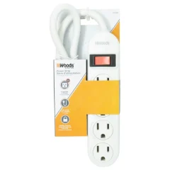 POWER STRIP 4OUTER WHT