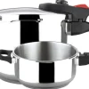 Practika Plus Pressure Cooker 3 Pieces Set 4+6 Qt Stainless Steel