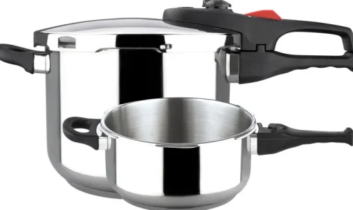 Practika Plus Pressure Cooker 3 Pieces Set 4+6 Qt Stainless Steel
