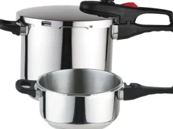 Practika Plus Pressure Cooker 3 Pieces Set 4+6 Qt Stainless Steel