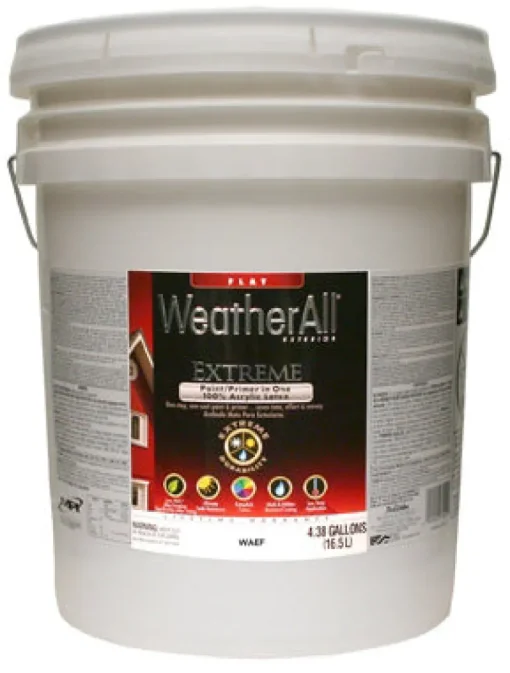 Premium Extreme Exterior Paint & Primer In One, Neutral Base Flat Acrylic, 5-Gal.