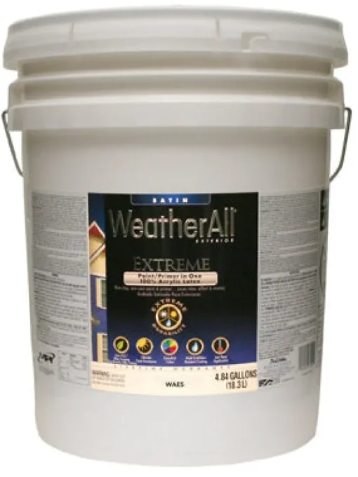 Premium Extreme Exterior Latex Paint & Primer, Tint Base Satin, 1-Qt.