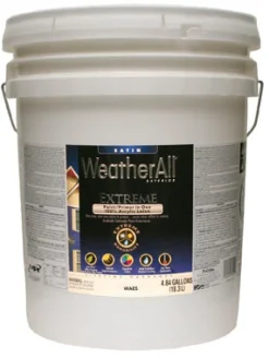 Premium Extreme Exterior Latex Paint & Primer, Tint Base Satin, 5-Gals.