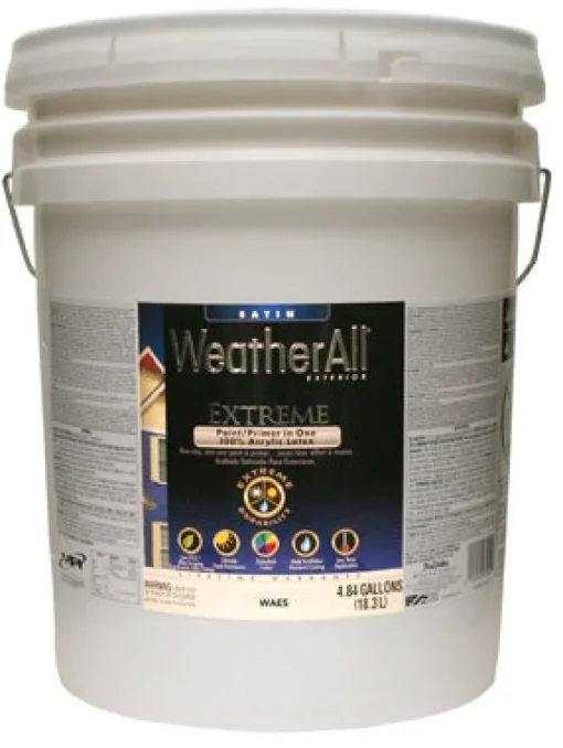 Premium Extreme Exterior Latex Paint & Primer, Tint Base Satin, 5-Gals.