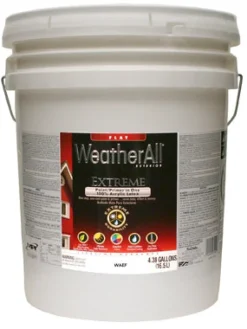 Premium Extreme ExteriorPaint & Primer In One, Deep Base Flat Acrylic, 5-Gal.