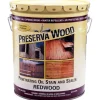 Preserva Wood Transparent Matte Redwood Oil-Based Oil Penetrating Wood Stain/Sealer 5 gal