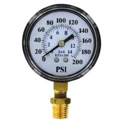 PRESSURE GAUGE 200PSI
