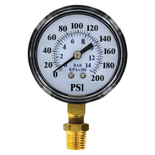 PRESSURE GAUGE 200PSI
