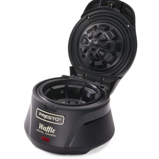 Presto 1 waffle Semi-Gloss Black Plastic Waffle Bowl Maker