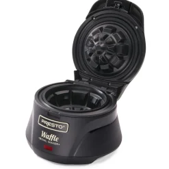 Presto 1 waffle Semi-Gloss Black Plastic Waffle Bowl Maker