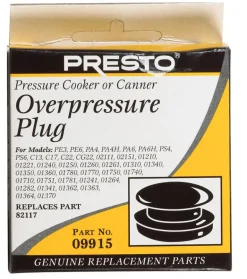 Presto Rubber Pressure Cooker/Canner Over Pressure Plug