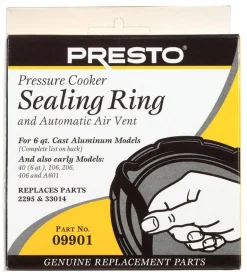 Presto Rubber Pressure Cooker Sealing Ring 6 qt