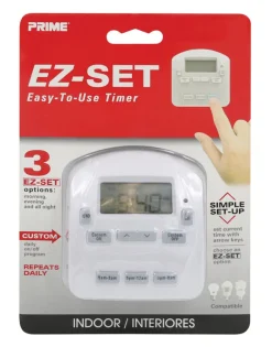 Prime EZ-SET Indoor Digital Timer 125 V White
