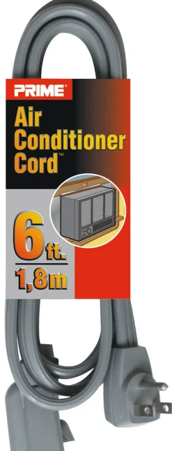 Prime Indoor 6 ft. L Gray Extension Cord 14/3 SPT-3