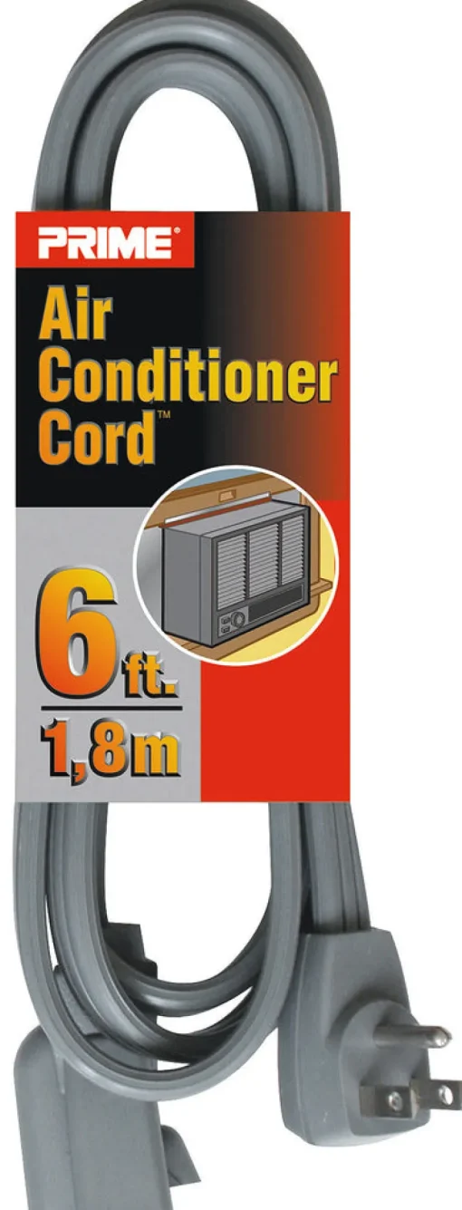 Prime Indoor 6 ft. L Gray Extension Cord 14/3 SPT-3