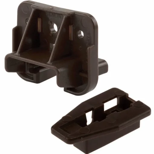 Prime Line Dark Brown Drawer Track Guide and Glide 1-3/16 L in.