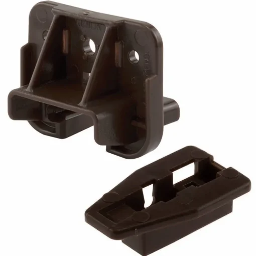 Prime Line Dark Brown Drawer Track Guide and Glide 1-3/16 L in.