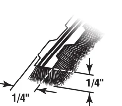 Prime Line Owens Corning White Vinyl Weatherstrip 216 L x 0.38 Thick in. for Doors & Windows