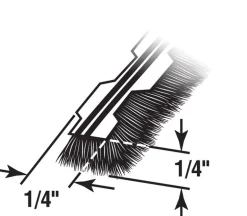 Prime Line Owens Corning White Vinyl Weatherstrip 216 L x 0.38 Thick in. for Doors & Windows