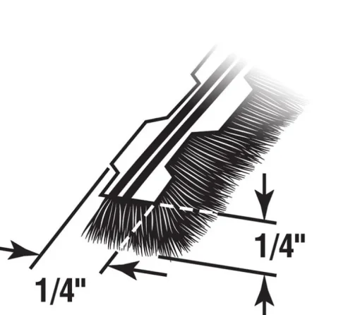 Prime Line Owens Corning White Vinyl Weatherstrip 216 L x 0.38 Thick in. for Doors & Windows