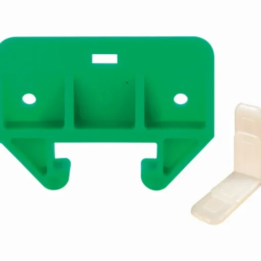 Prime Line Polyethylene Plastic Drawer Track Guide Replacement Kit 1-1/8 L in.