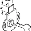 Prime Line S4086 1/2 Bolt Brass Plated Mail Box Lock