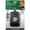 Prime Outdoor Mechanical Timer 125 V Black