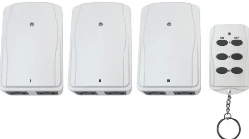Prime White 15A Programmable Indoor Wireless Remote with Grounded Outlets
