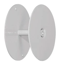 Prime-Line 2-5/8 in. D Gray Steel Hole Filler Plate 1 pk