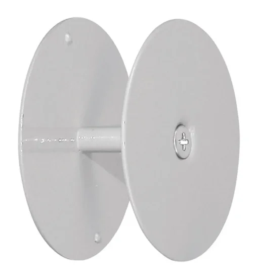 Prime-Line 2-5/8 in. D Gray Steel Hole Filler Plate 1 pk