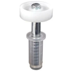Prime-Line 7/8 in. D Silver Steel Bi-fold Door Wheel Guide 2 pc